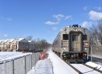 NJT Train # 5516, with a Comet Set, approaching Somerville Station